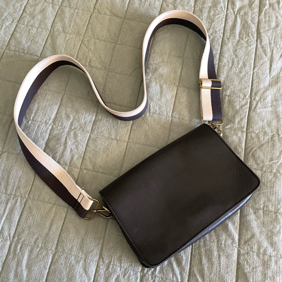 Madewell Bags Madewell Black Leather Zip Bag Purse Poshmark